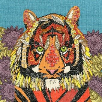 Bothy Threads Cross Stitch Kit - Jewelled Tiger Carousel 1