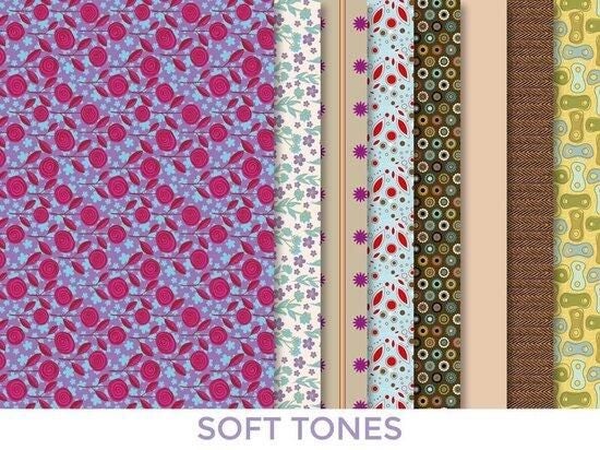 Dress Your Doll Making Couture Fabric Set Kit - Soft Tones Carousel 1