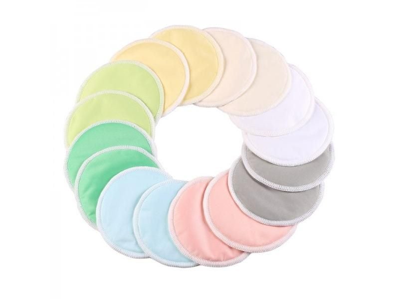 10pcs Washable Nursing Breast Pads For Pregnant Women Waterproof PUL Mom Carousel 1
