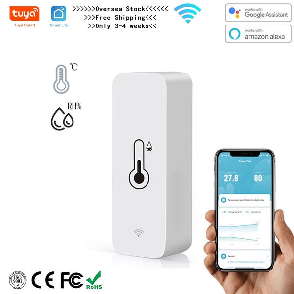 Tuya Smart Temperature And Humidity Sensor WiFi APP Remote Monitor SmartLife622A Carousel 1