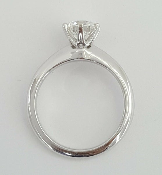 WOW! Authentic Tiffany & Co. Platinum 1.04ctw Diamond Solitaire Engagement Ring Carousel 8