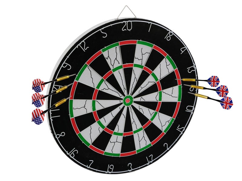 Dartboard 18" / 45cm with 6x Darts Carousel 1