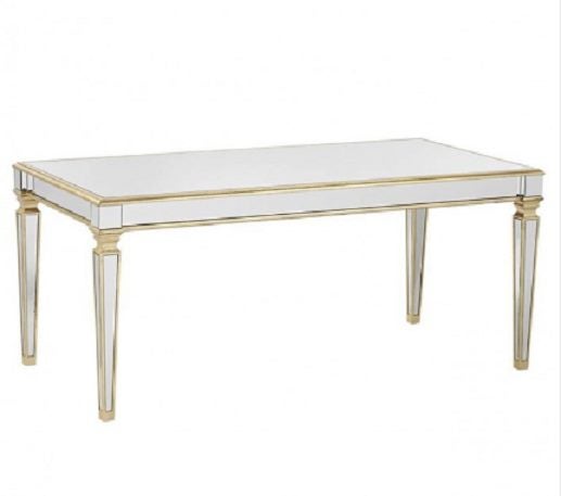 CLEARANCE - Odessa Mirrored Dining Table 180W **50% OFF** Carousel 1