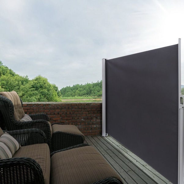 RETRACTABLE AWNING 2m(H) x 3.0m(L) Dark Grey or Black Carousel 2