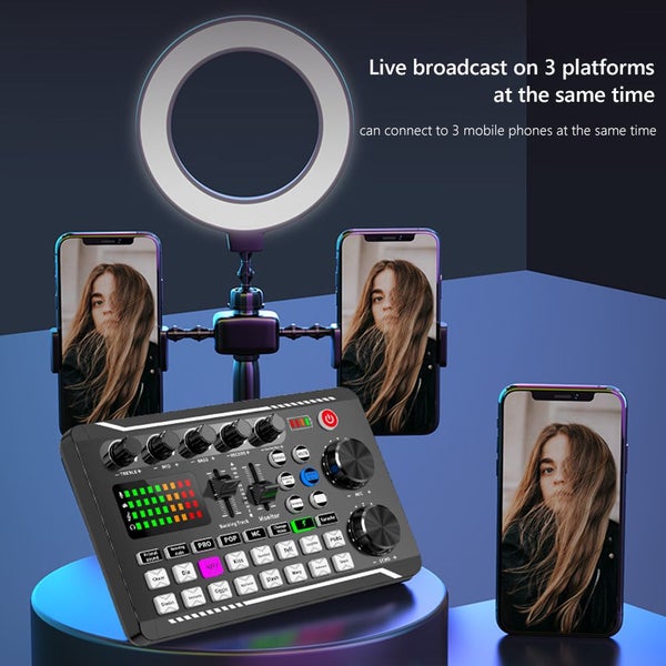 Podcast Microphone Bundle Sound Card 16 Sound Carousel 2