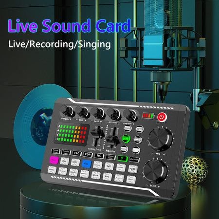 Podcast Microphone Bundle Sound Card 16 Sound Carousel 11
