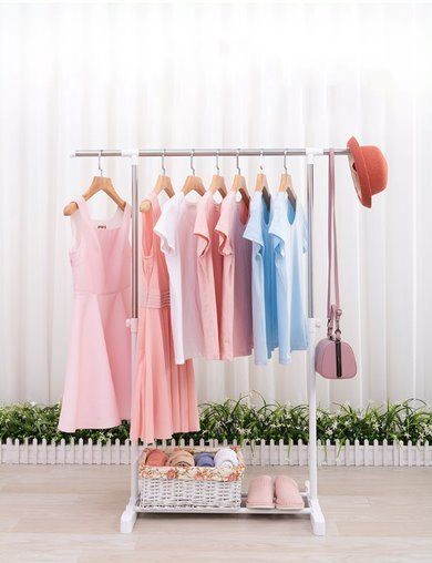 Adjustable Stainless Steel Clothes Rack 69-118cm Carousel 1