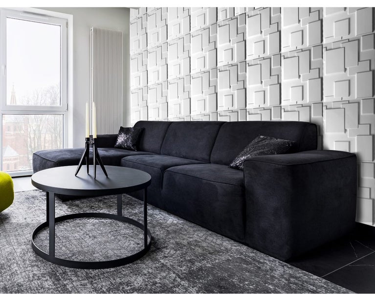 12x 3D Wall Panels 50x50cm DIY Waterproof Scratch-proof Home Decor Easy Install Carousel 9