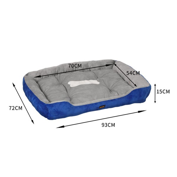 Pawz Pet Bed Dog Beds Bedding Mattress Mat Cushion Soft Pad Pads Mats XL Navy Carousel 2