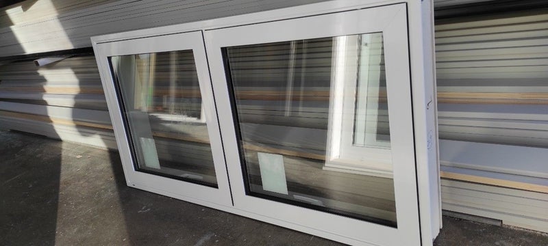 Brand New Aluminium Double Glazed Window - Arctic White Carousel 11