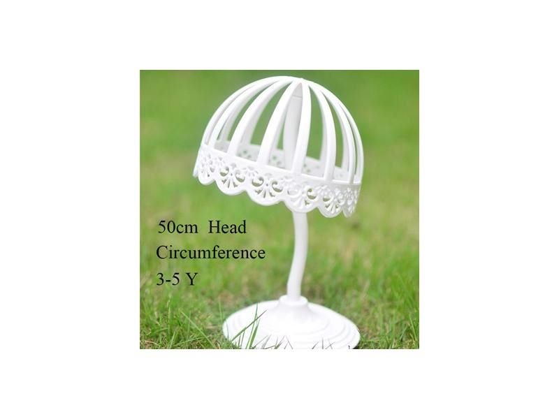 1pc Baby Child Kid Mannequin Head Model Dome Hat Holder Rack Storage Wigs Show Carousel 1