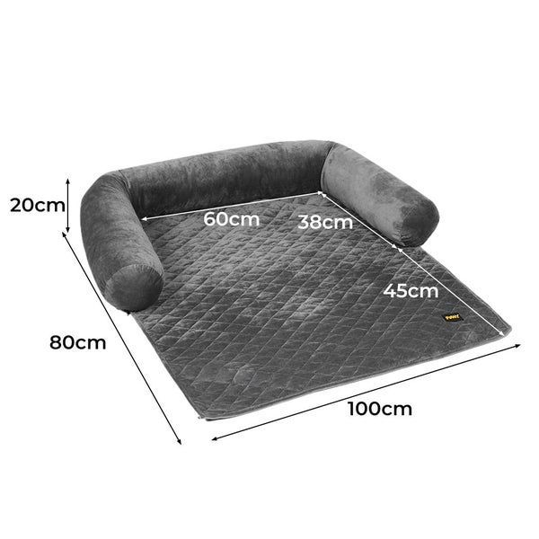 Pawz Pet Calming Bed Dog Protector Sofa Cover Washable Removable Waterproof L Carousel 2