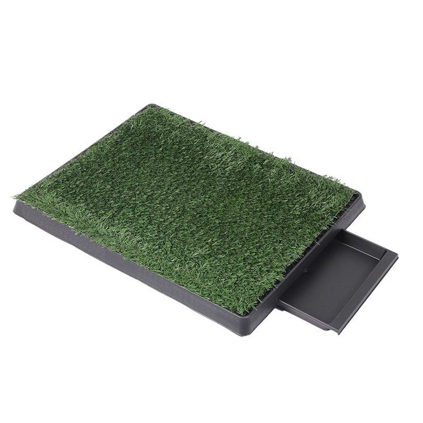 Pawz Indoor Dog Potty Training Tray Pet Grass Toliet Loo 2x Mat Large Portable Carousel 1