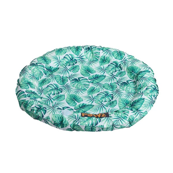 Pawz Pet Cooling Mat Dog Bed Cat Summer Self-cold Gel Palm leaf-Round M L Carousel 1