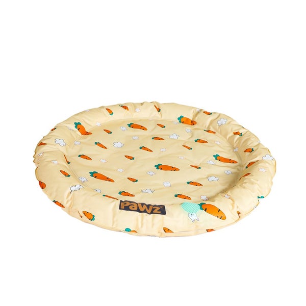 Pawz Pet Cooling Mat Dog Bed Cat Summer Self-cold Gel Sofa Carrot-Round M L Carousel 1