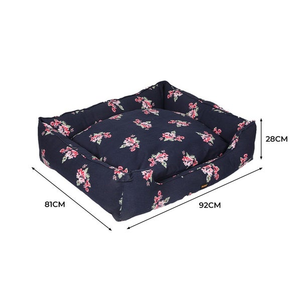 Pawz Dog Calming Bed Washable Removable Cover Double-Sided Navy M L XL 2XL 3XL Carousel 2