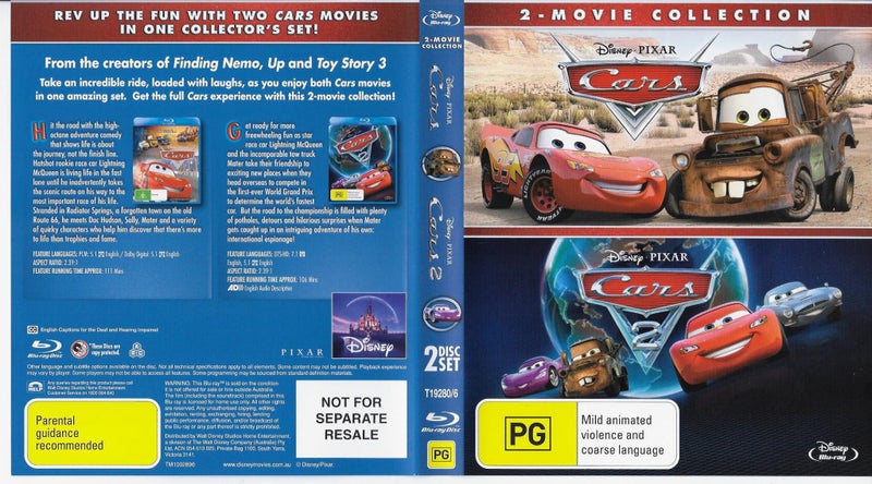 Disney Pixar: Cars / Cars 2 (Blu-ray) Carousel 1