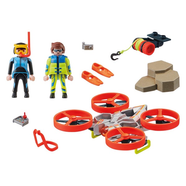 Playmobil Diver Rescue With Drone Carousel 2