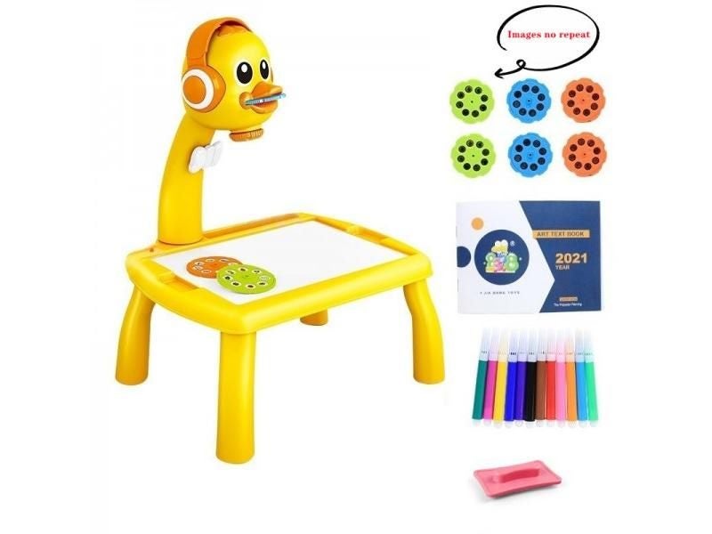 Mini Led Projector Art Drawing Table Light Toy For Children Kids Painting Board Carousel 1
