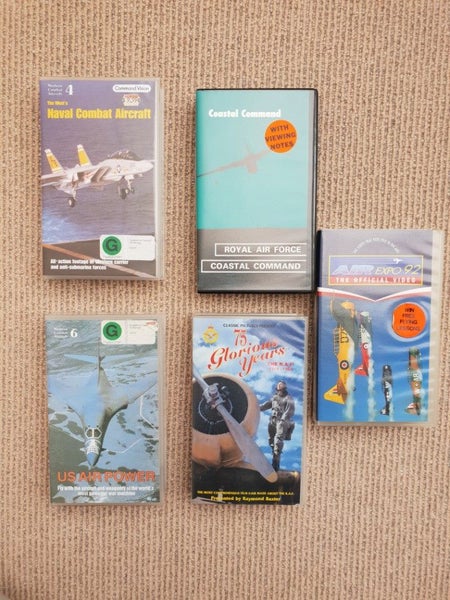 Assorted Aviation VHS Tapes Carousel 1