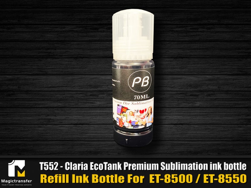 T552 Claria EcoTank Dye Sublimation Refill ink bottle- For ET-8500 and ET-8550 Carousel 2
