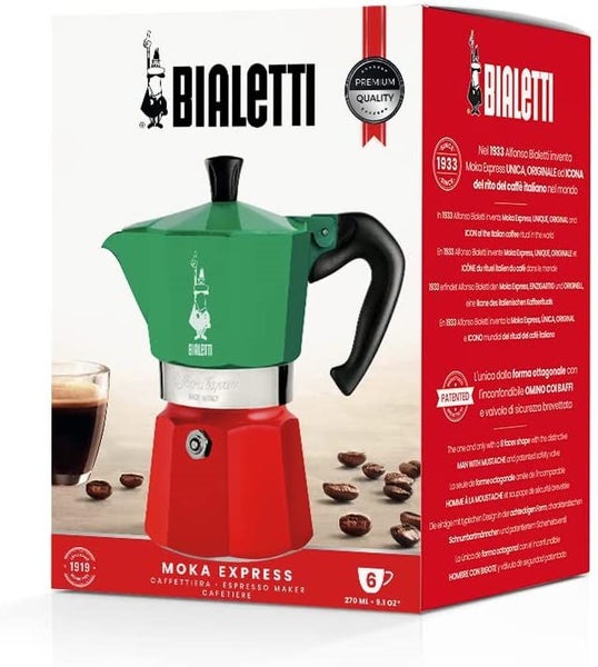 Bialetti Moka Express Italia >>> Stove-top CoffeeMaker. 6 Cup. Makes an Espresso Carousel 2