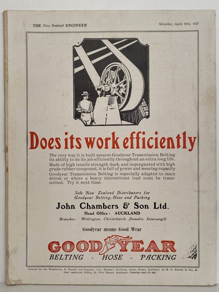 OLD MAGAZINE: The New Zealand Engineer Vol. 4, No. 1 - 16 April 1927 Carousel 2