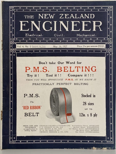 OLD MAGAZINE: The New Zealand Engineer Vol. 4, No. 2 - 16 May 1927 Carousel 1