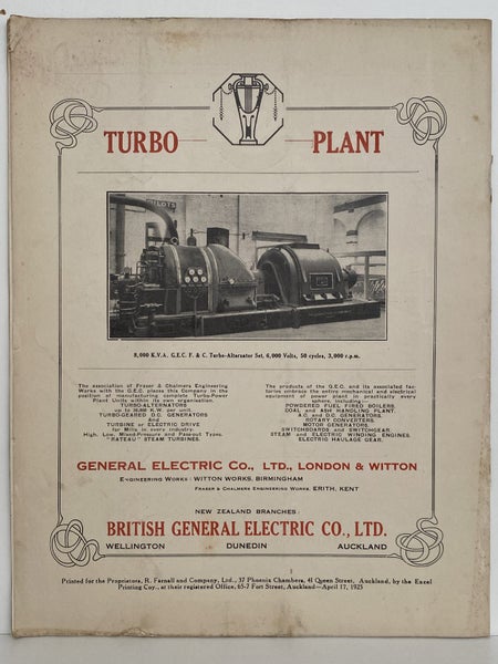 OLD MAGAZINE: The New Zealand Engineer Vol. 2, No. 1 - 17 April 1925 Carousel 2