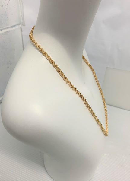 9ct Gold - Hollow Rope Classic Chain - 80 Gauge - 51cm Carousel 2