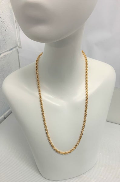 9ct Gold - Hollow Rope Classic Chain - 80 Gauge - 51cm Carousel 1