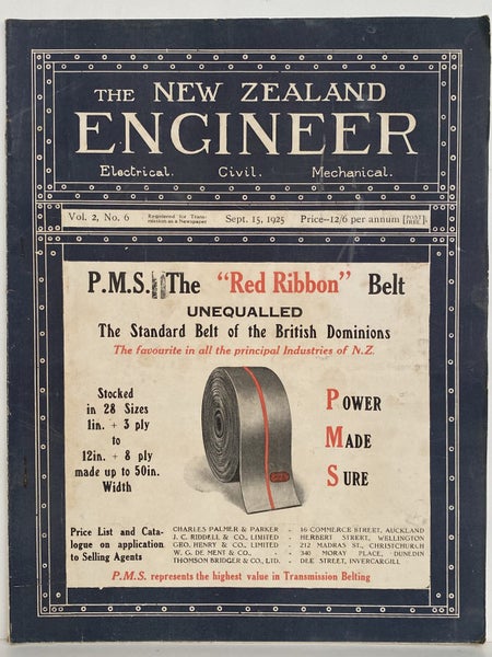 OLD MAGAZINE: The New Zealand Engineer Vol. 2, No. 6 - 15 September 1925 Carousel 1