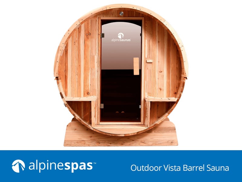 OUTDOOR VISTA BARREL SAUNA - ALPINE SPAS62863870010114112