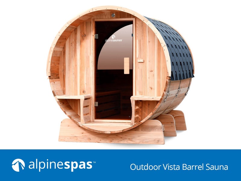 OUTDOOR VISTA BARREL SAUNA - ALPINE SPAS Carousel 2