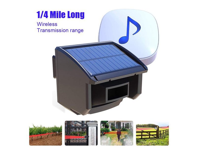 Solar Driveway Alarm System 1/4 Mile Long Range Carousel 1