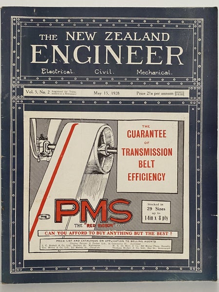 OLD MAGAZINE: The New Zealand Engineer Vol. 5, No. 2 - 15 May 1928 Carousel 1