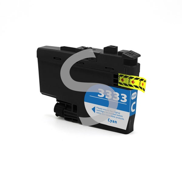 LC3333 Cyan Compatible ink cartridge for Brother DCPJ1100DW Brother MFCJ1300DW Carousel 1