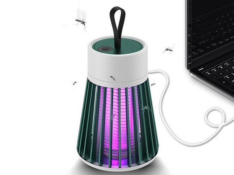 2 X Mosquito Lamp USB Portable Mosquito Zapper Green Carousel 2