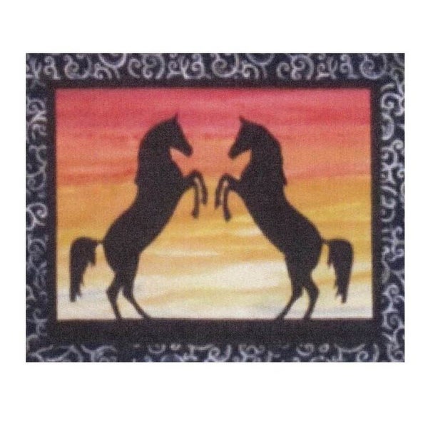 Quilting Sewing Horse Silhouette Quilt Pattern Set 6 Designs NO Fabric Carousel 2