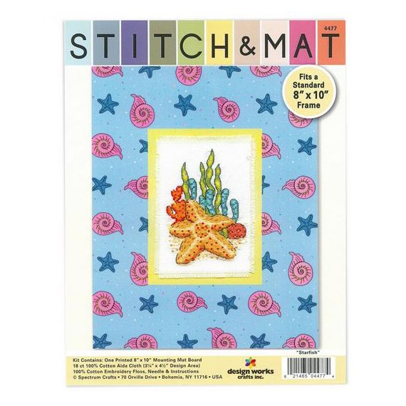 Cross Stitch STARFISH X Stitch and Mat Kit incl Threads Carousel 1