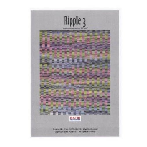 Quilting Sewing Quilt Pattern RIPPLE 3 Patchwork Pattern Batiks Carousel 1