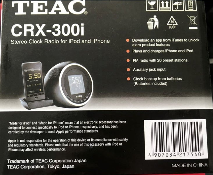 TEAC Clock Radio (NEW IN BOX) Carousel 1