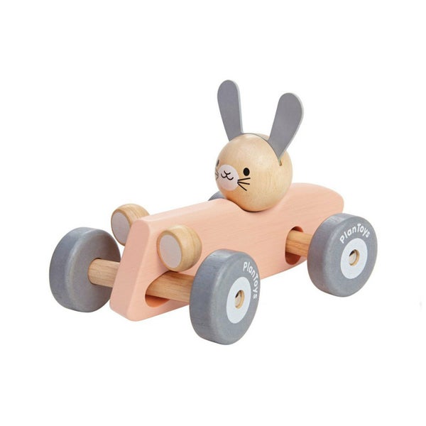 PlanToys Pastel Bunny Racing Car Carousel 1
