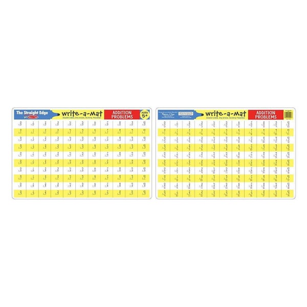 Melissa & Doug Write A Mat Placemat - Addition Carousel 2