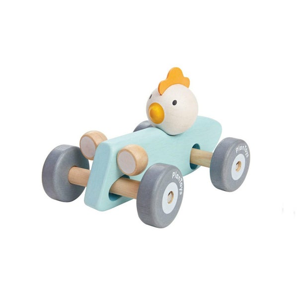 PlanToys Pastel Chicken Racing Car Carousel 1