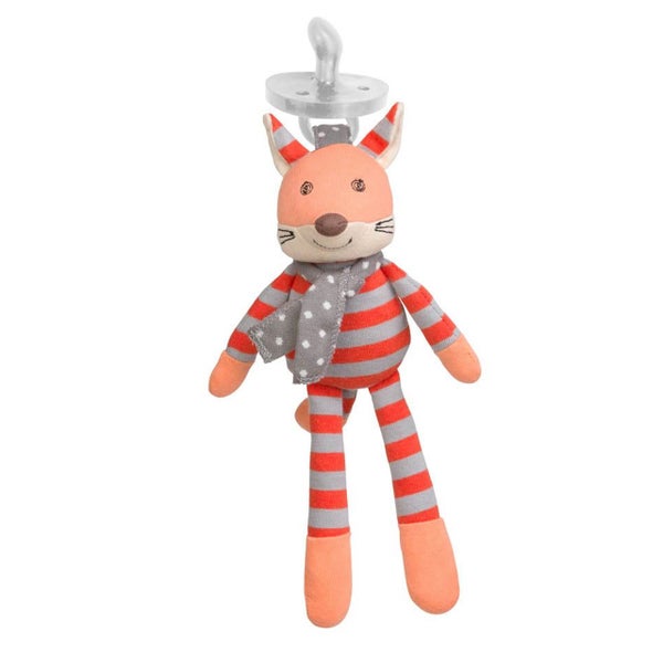 Organic Farm Buddies Small Pacifier Buddies - Frenchy Fox Carousel 1