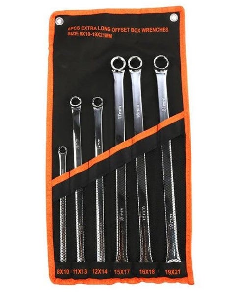 SPANNER EXTRA LONG DOUBLE BOX END WRENCH 6PCS SET Carousel 1