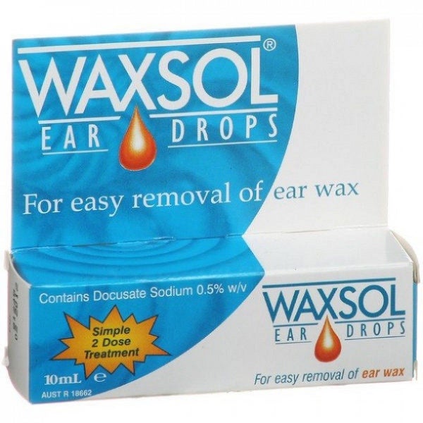 =CHEAP= 1x Waxsol Ear Drops 10ml (Ear Wax Removal) Carousel 1