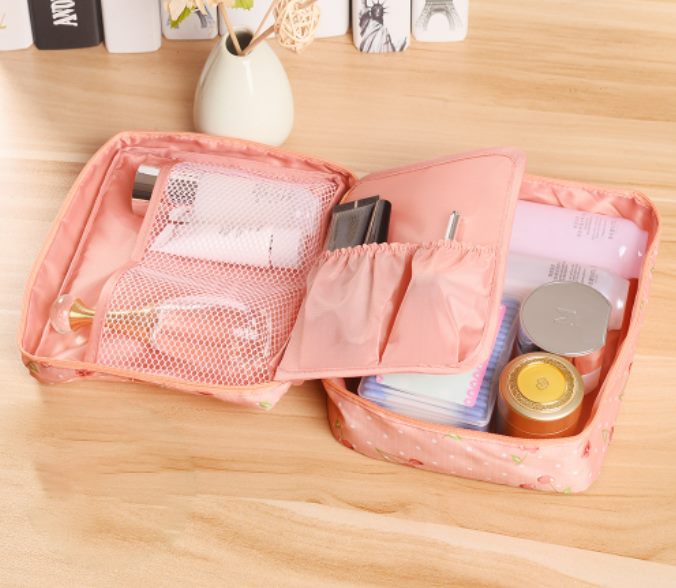 Cosmetic Bag Makeup Pouch Travel Storage Organizer Carousel 1