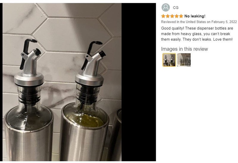 NEW new 4Pack Kitchen Cooking Oil Vinegar Dispenser Bottles *Clearance* Carousel 2